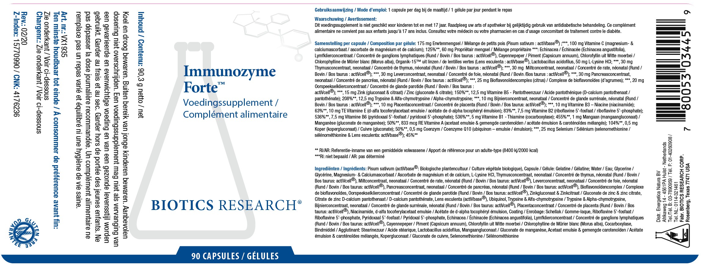 Immunozyme Forte | 90 capsules